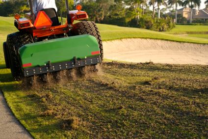 Professional lawn aeration in Hollywood, FL by Ambassador Lawn & Landscape Maintenance